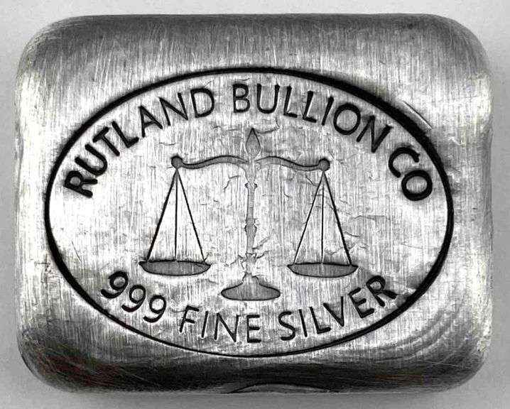 Rutland Bullion Company 1oz. .999 Fine Silver Ingot/Bar Matthew