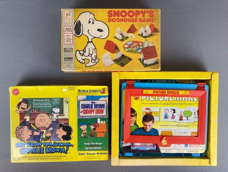 Group of 3 Assorted Peanuts Games and More - Matthew Bullock Auctioneers