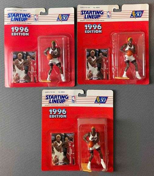 3 1996 Starting Lineup Figurines Dennis Rodman Matthew Bullock