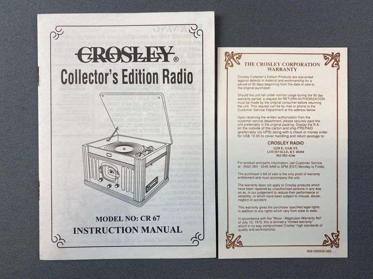 Crosley Collectors Edition Radionull