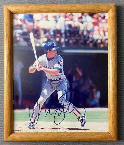 Ryne Sandberg Framed Autographed Photo - Matthew Bullock Auctioneers
