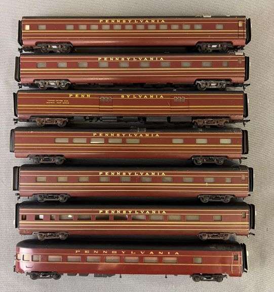 Group of 7 HO Scale Pennsylvania Passenger Train Cars Matthew Bullock