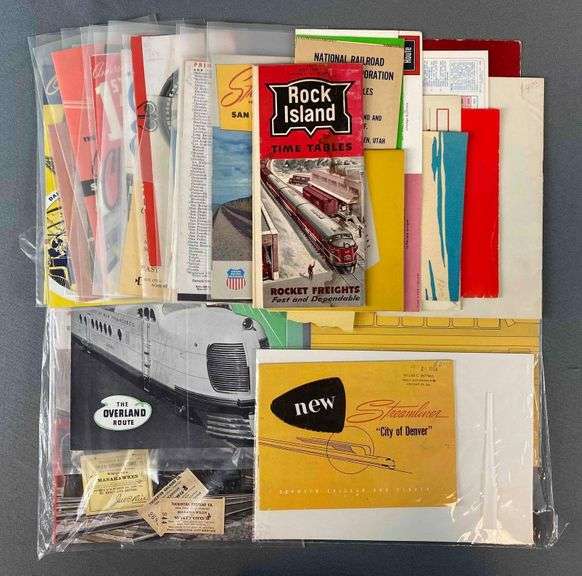 Large Group of Assorted Railroad Timetables - Matthew Bullock Auctioneers