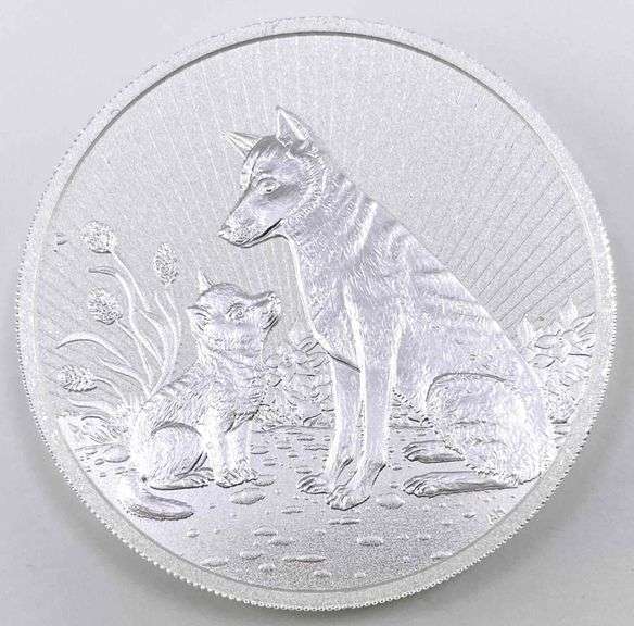Silbermünze 2oz "Mother & Baby Dingo 2022" Next Generation