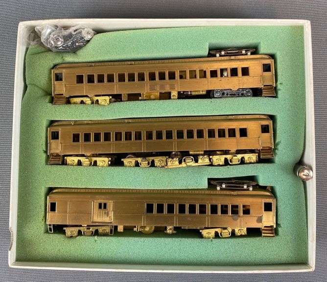 ALCO Models HO brass Passenger Train Cars Matthew Bullock Auctioneers