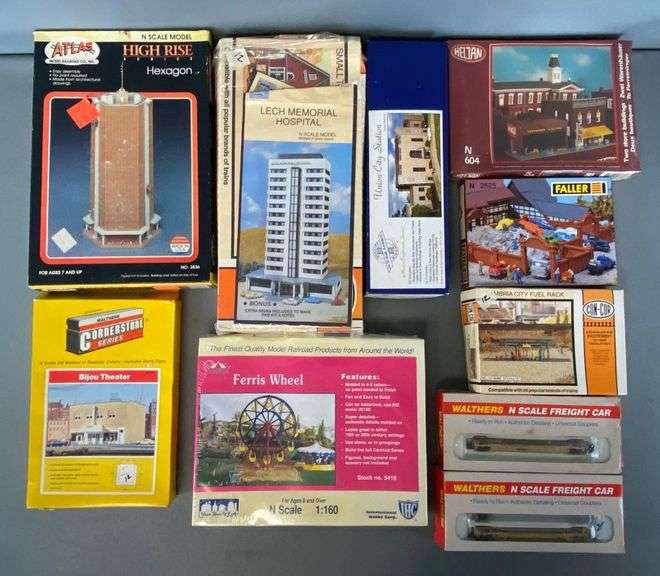 Group of 10 Assorted N Scale Model Kits Matthew Bullock Auctioneers