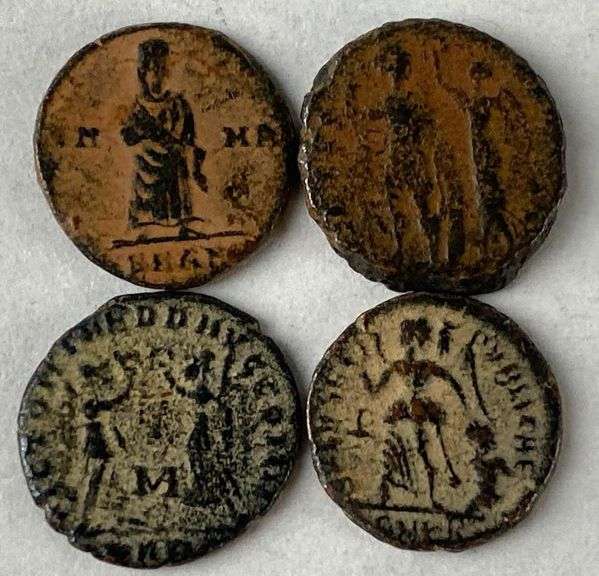 Group of 4 Authentic Roman Coins Matthew Bullock Auctioneers