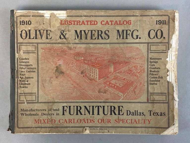 1910 Olive and Meyers Mfg. Co. Wholesale Furniture Catalog Matthew