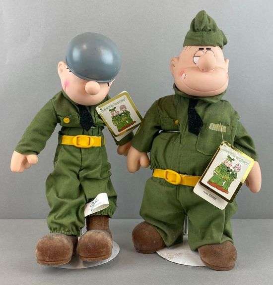Group of 2 Beetle Bailey Dolls Matthew Bullock Auctioneers