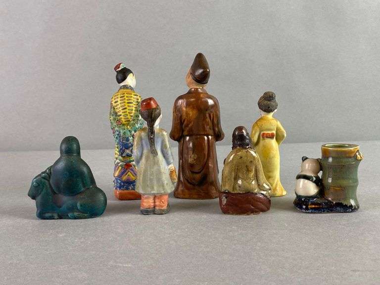 Group of 7 Assorted Asian Porcelain/Ceramic Figurines - Matthew Bullock ...