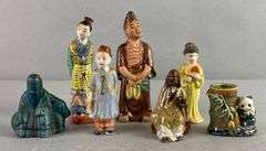 Group of 7 Assorted Asian Porcelain/Ceramic Figurines - Matthew Bullock ...