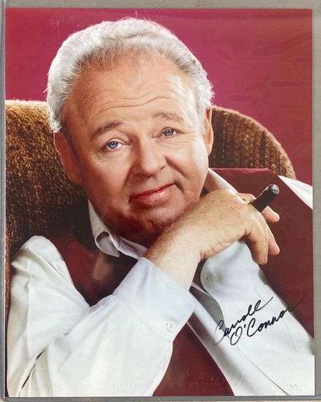 Carroll O Connor Signed Photograph No COA - Matthew Bullock Auctioneers