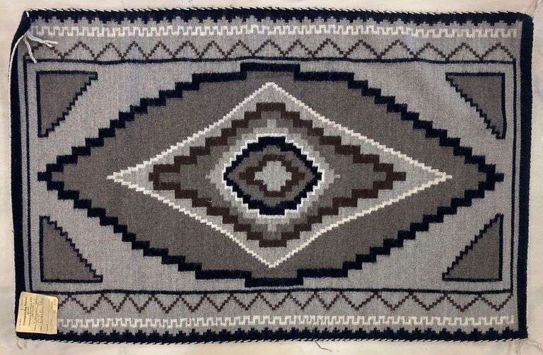 Native American Two Grey Hills Navajo Rug Matthew Bullock Auctioneers