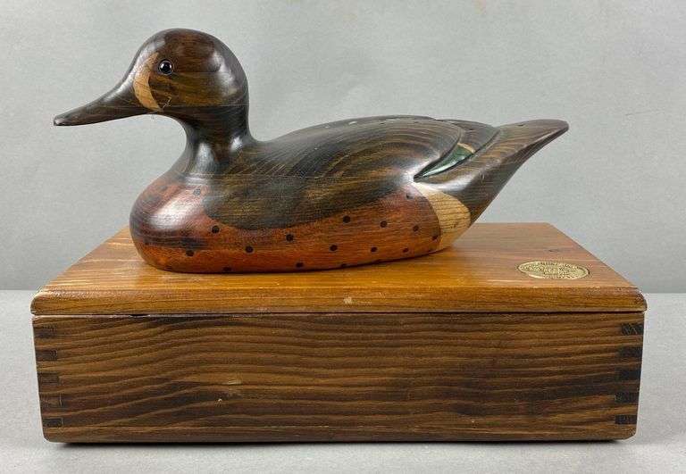 Ducks Unlimited Tom Taber Blue Wing Teal Limited Edition Wood Duck