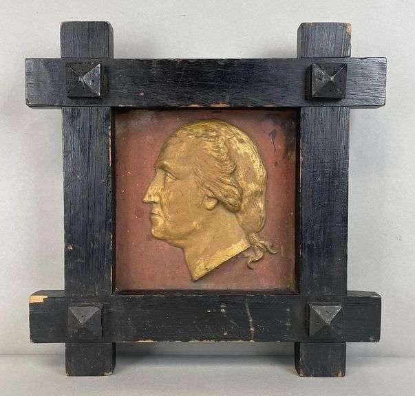 Redware George Washington Stone Tile