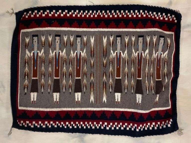 Native American Navajo Yei Rug Matthew Bullock Auctioneers