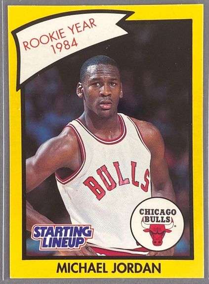 michael jordan starting lineup rookie card