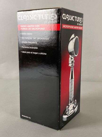 Jerdon Classic Tunes Microphone AM/FM Radio - Matthew Bullock Auctioneers