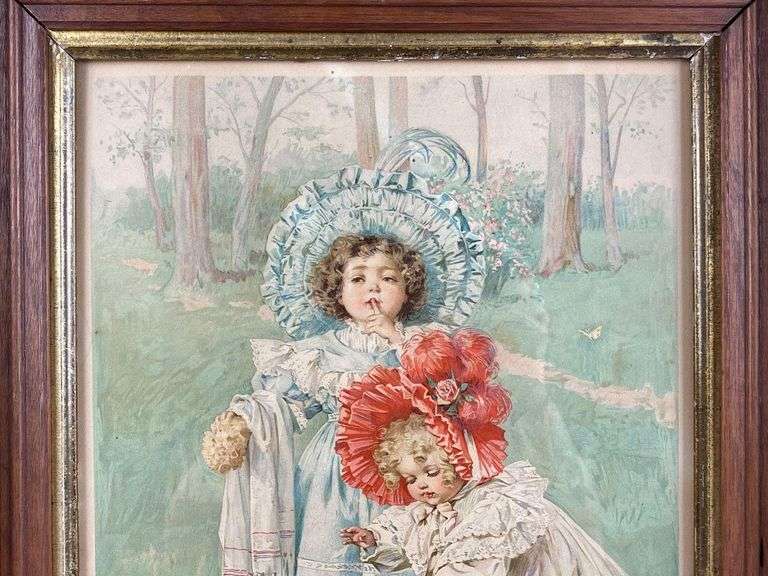 Maud Humphrey Kittys Bath Print Matthew Bullock Auctioneers