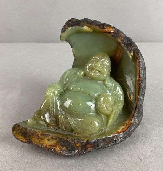Jade Buddha Figurine Matthew Bullock Auctioneers