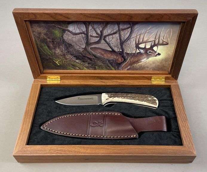Browning Limited Edition Whitetail Legacy Fixed Blade Knife with Sheath