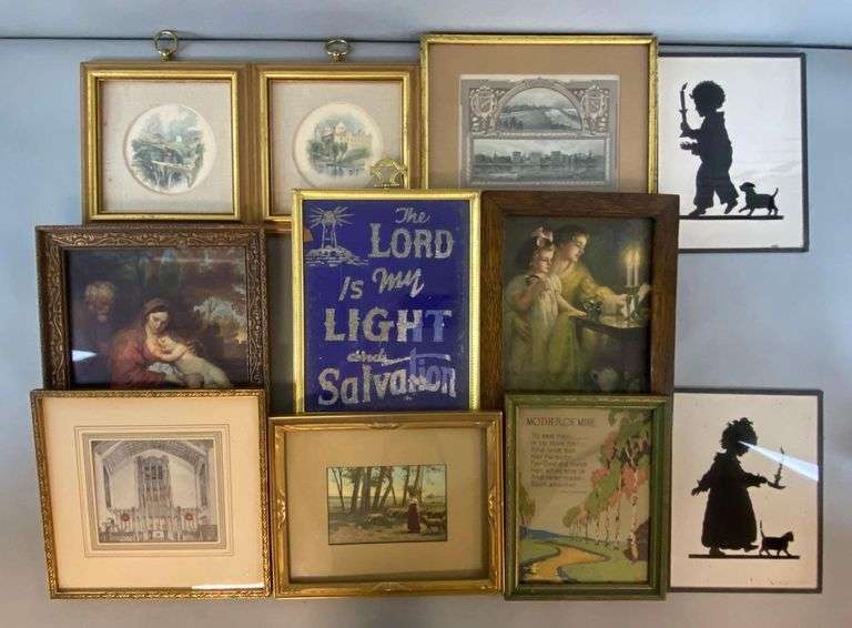 Group of 11 Framed Ephemera Items Matthew Bullock Auctioneers