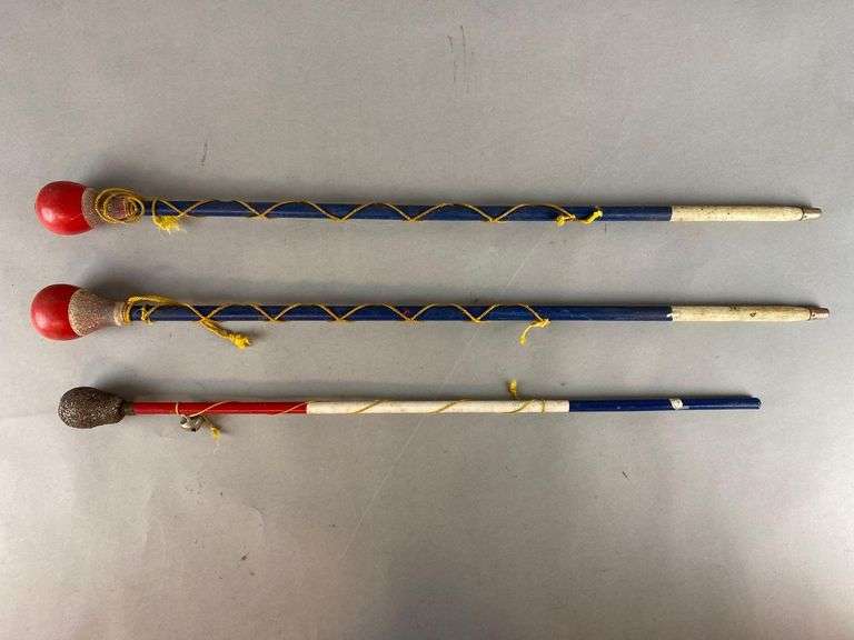 Group of 3 Marching Batons Matthew Bullock Auctioneers
