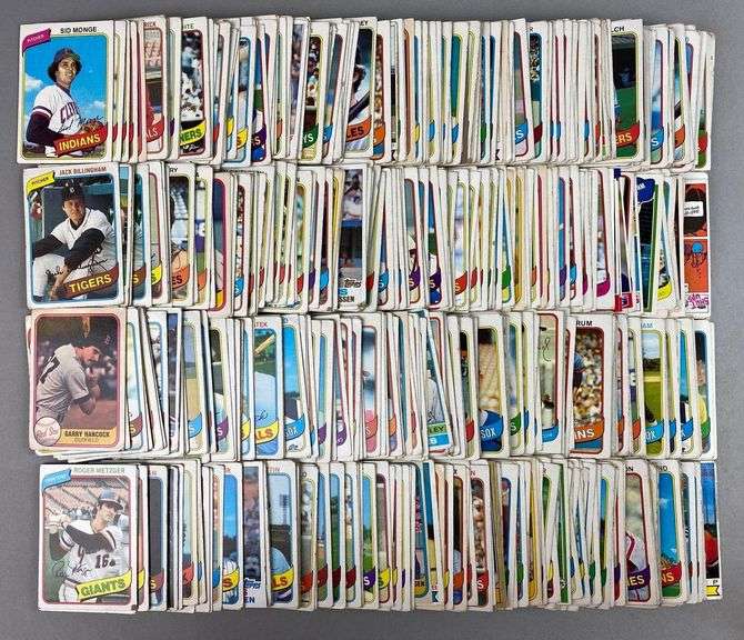 Group of Topps 1980 Baseball Cards Matthew Bullock Auctioneers