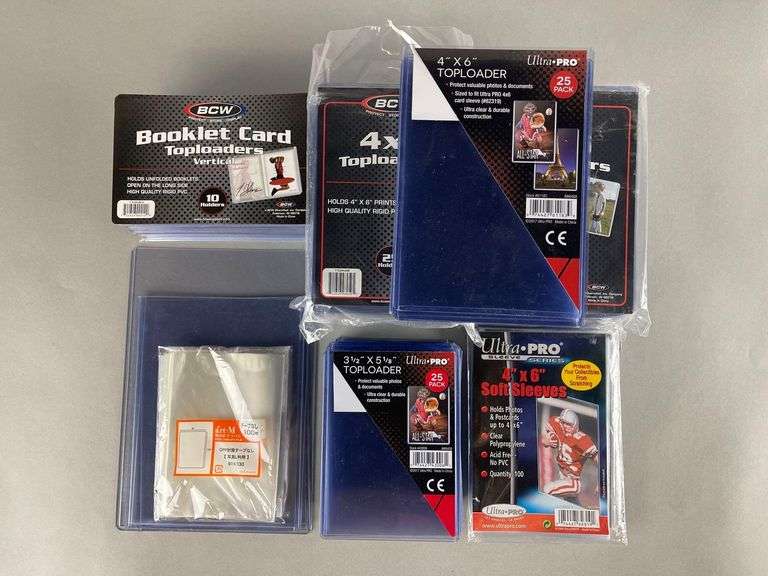 200 + Assorted Top Loaders and Sleeves Matthew Bullock Auctioneers