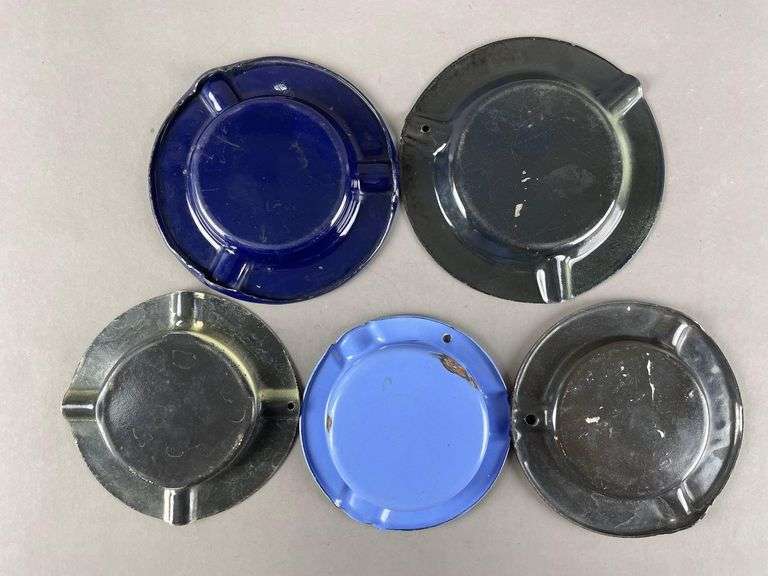 Group of 5 Vintage Advertising Ashtrays Matthew Bullock Auctioneers