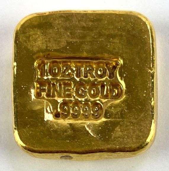 SD Bullion 1oz. .9999 Poured Fine Gold Ingot / Bar Matthew Bullock