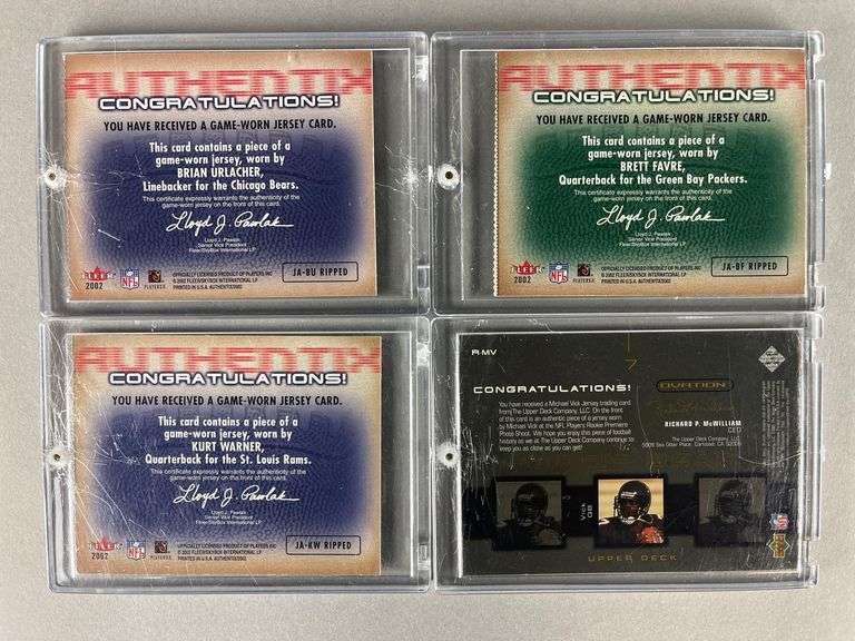 40 Jersey and Numbered Football Cards Matthew Bullock Auctioneers