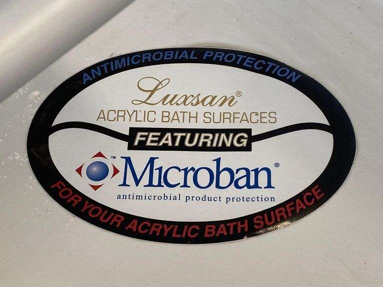 Luxsan Microban Acrylic Corner Shower Show Floor Display Matthew