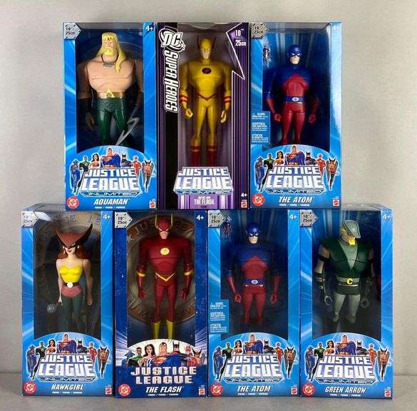 Group of 7 Mattel DC Justice League Unlimited Action Figures Matthew Bullock Auctioneers