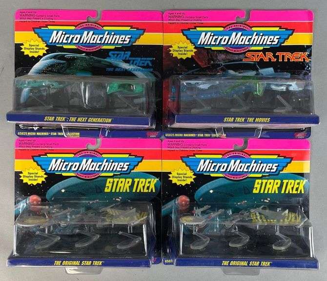 Group of 4 Galoob Star Trek Micro Machines Matthew Bullock Auctioneers