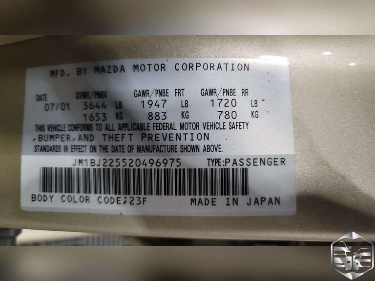 2002 Mazda Protege  DX