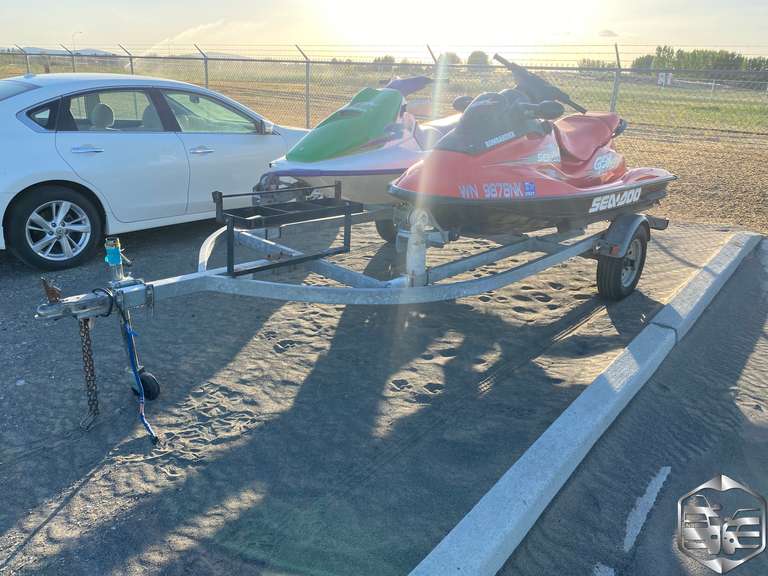 1994 & 1999 Seadoo Bombardier and GSX Limited with Trailer Trucks