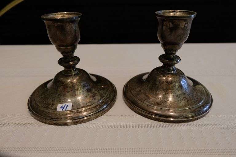 Westmoreland Weighted Sterling Silver Candlesticks