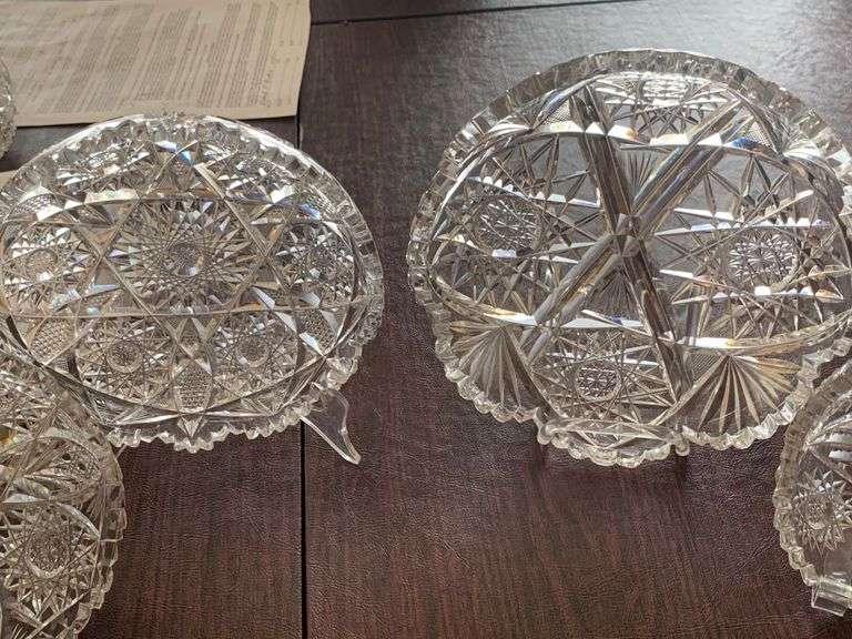 Cut glass plates McNatt Real Estate