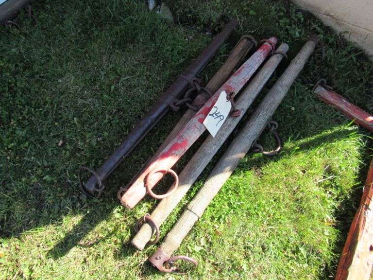 3 Neck Yokes 1 Single Tree McPherson Auction & Realty