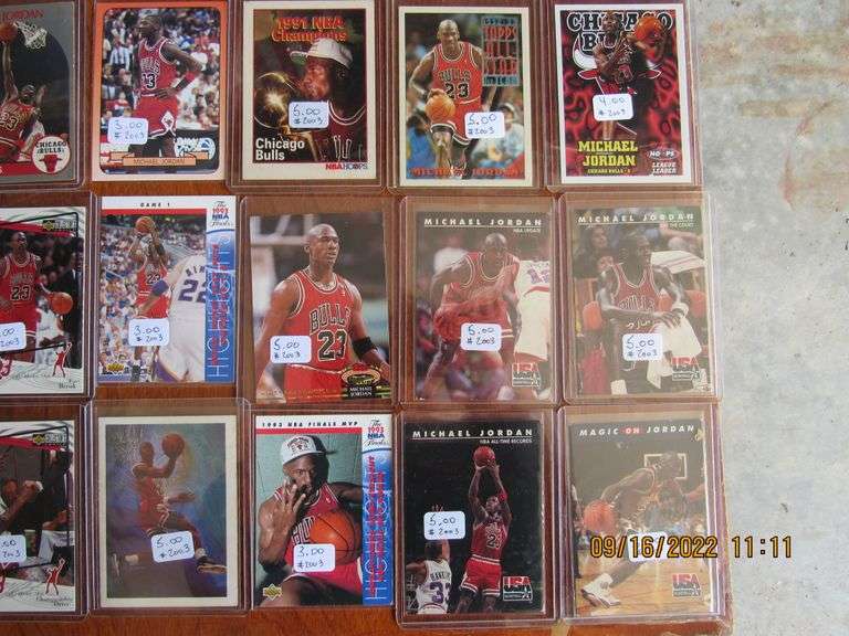 michael jordan college basketball card