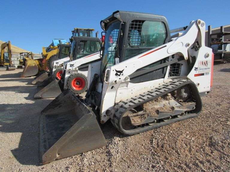 2016 BOBCAT T 590 SKID STEER SER. ALJU19934 72" GP BUCKET QUIK ATTACH