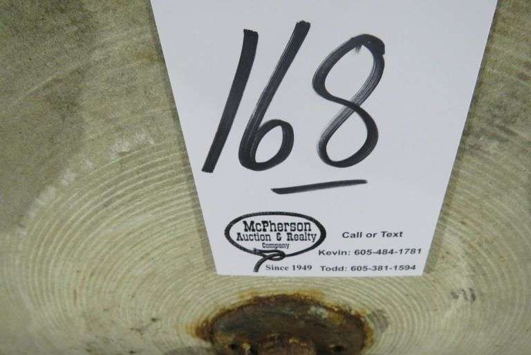 ANTIQUE FOOT PEDAL SHARPENING STONE McPherson Auction & Realty