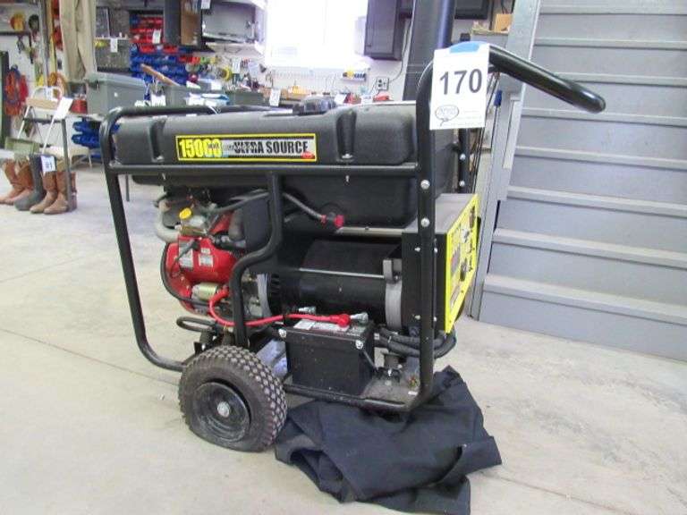 ULTRA SOURCE 15,000WATT PORTABLE GAS GENERATOR 12 VOLT START ON WHEELS