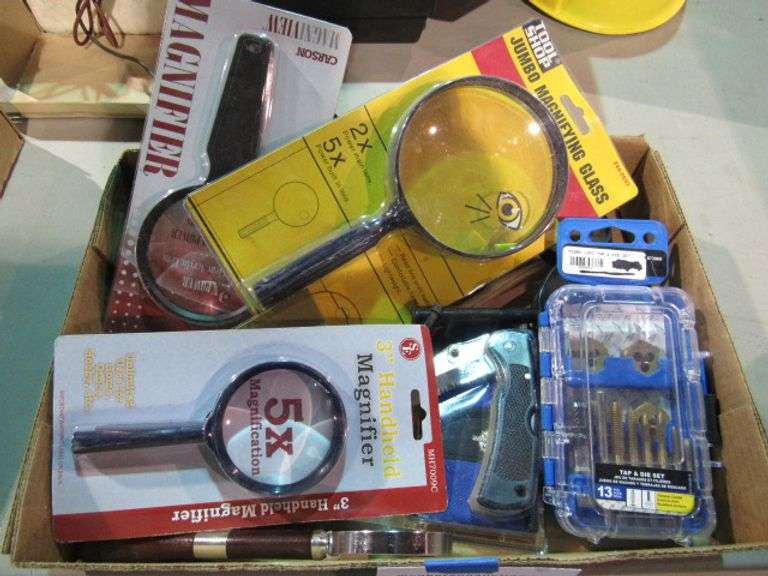 BOX OF MAGNIFIERS McPherson Auction & Realty