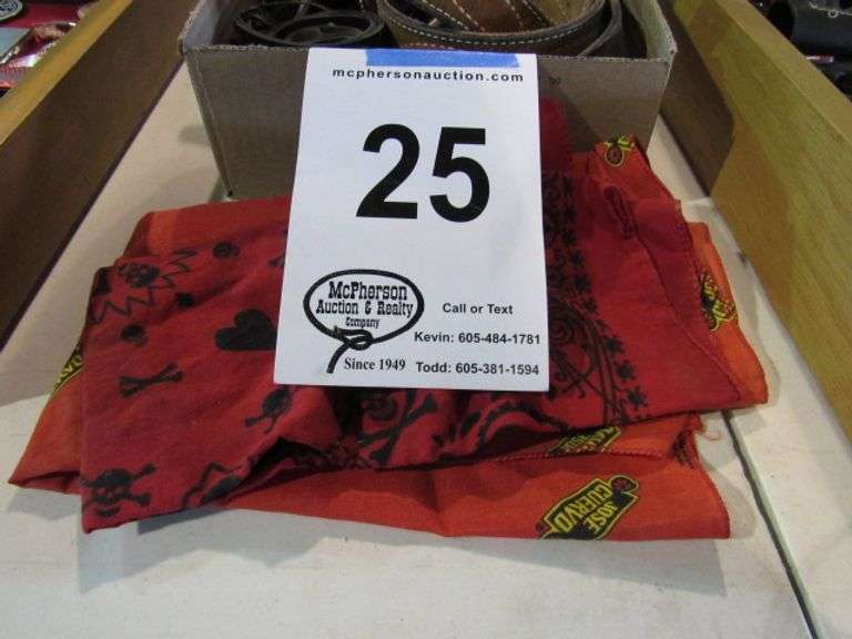 BOX OF BELTS McPherson Auction & Realty