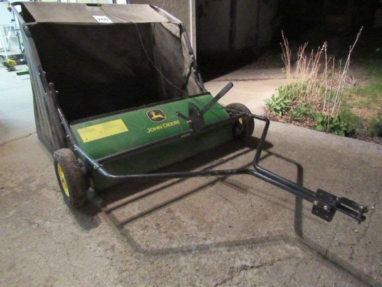 JOHN DEERE 46" PULL BEHIND LAWN RAKE McPherson Auction & Realty
