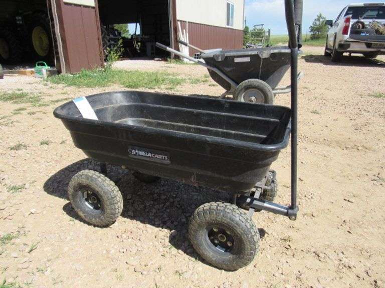 36" FOUR WHEEL PULL BEHIND GARDEN CART McPherson Auction & Realty