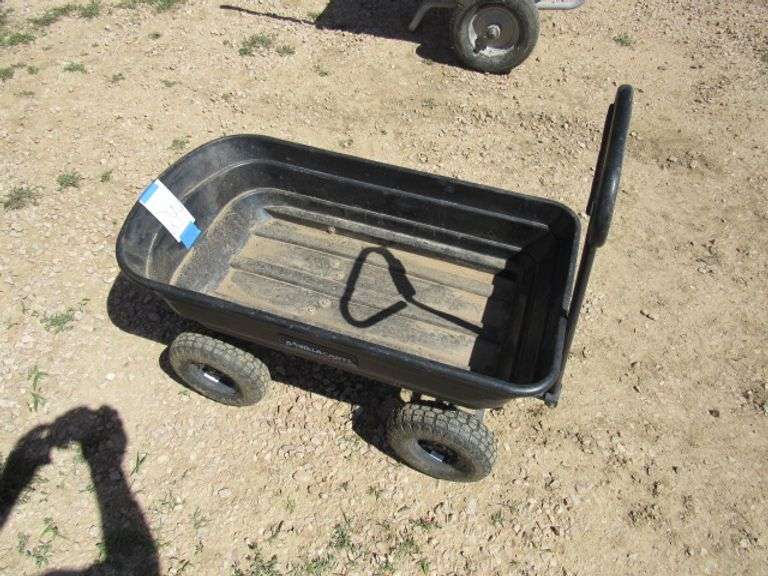 36" FOUR WHEEL PULL BEHIND GARDEN CART McPherson Auction & Realty