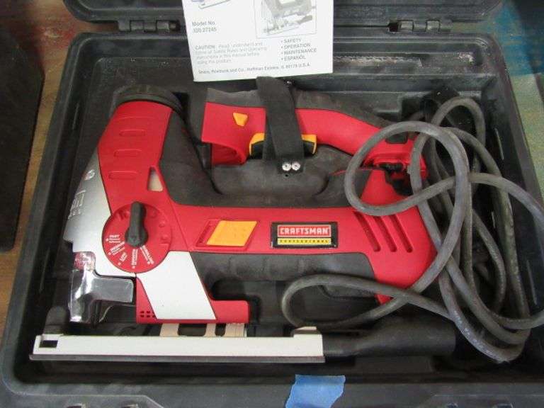 CRAFTSMAN SCROLLING SAW WITH LASER McPherson Auction & Realty